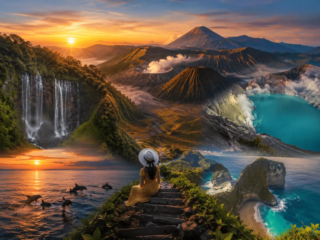 6D5N Sewu - Bromo - Ijen - Lovina - Penida