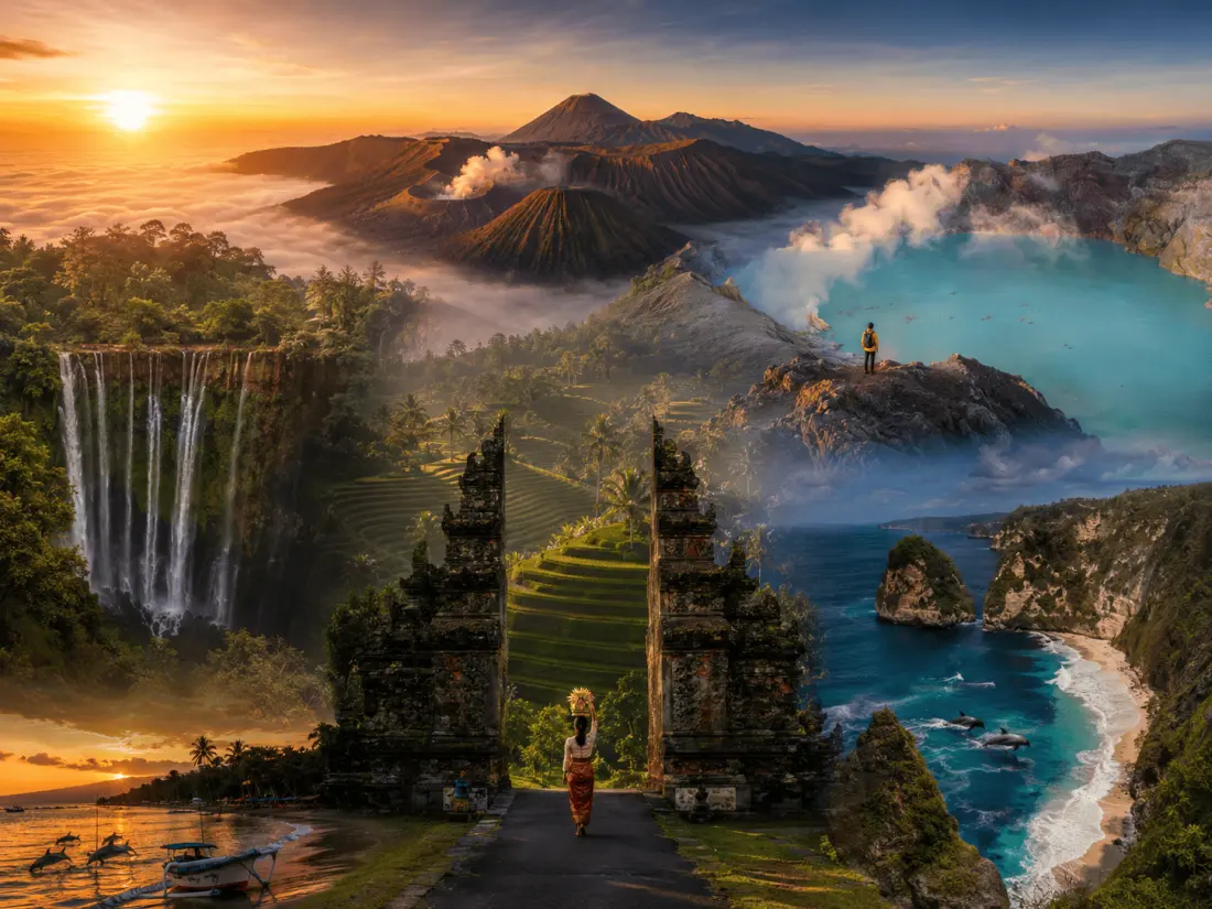 7D6N Sewu - Bromo - Ijen - Lovina - Ubud - Penida